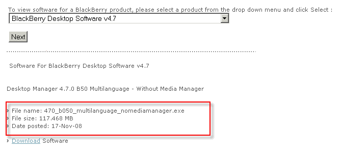 Image:BlackBerry Desktop Software 4.7  available