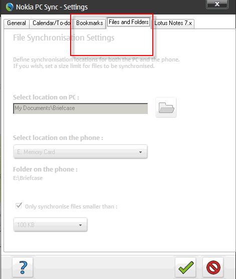Image:NOKIA PC Suite 7.0 available for Download (synchronization with IBM Lotus Notes)